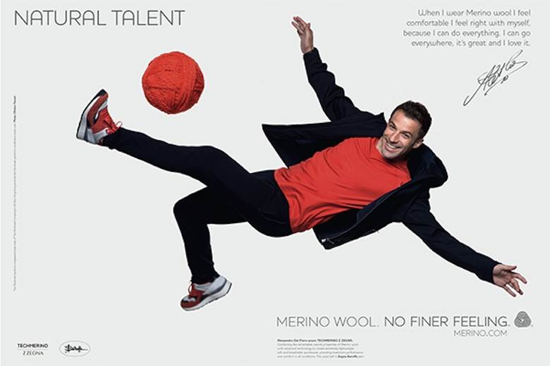Alessandro del Piero is merino wool’s newest ambassador