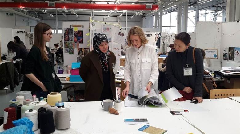 Royal visit for UK textiles students