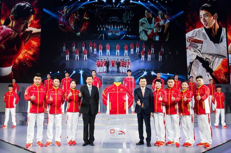 Anta unveils Chinese athletes’ Rio podium outfit