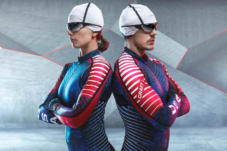 Schoeller material features in cross-country ski racing suit
