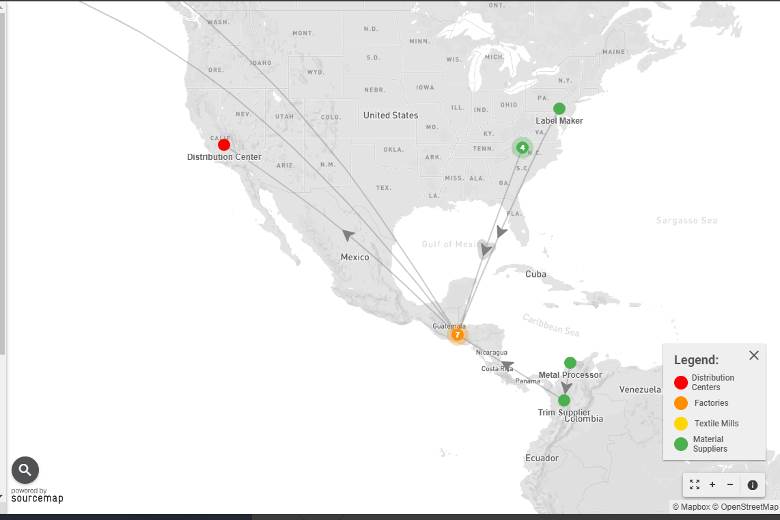 Interactive maps trace VF’s supply chain footprint