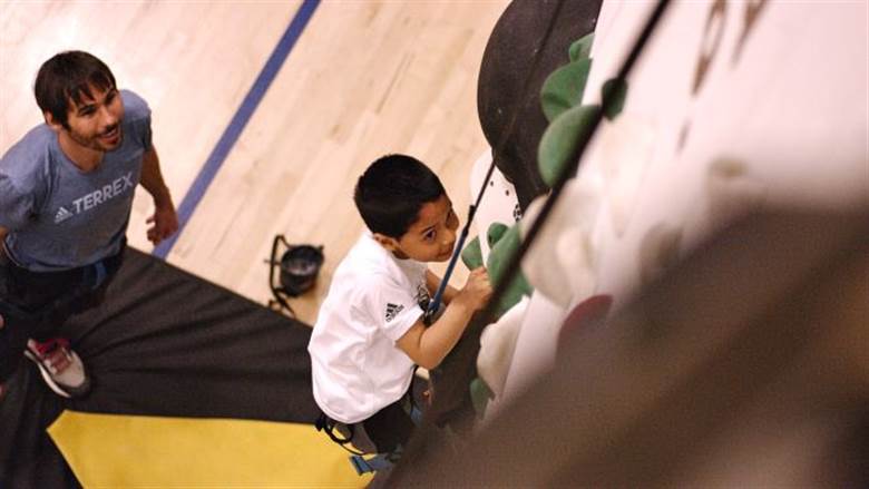 100,000 children to access Adidas-funded climbing walls