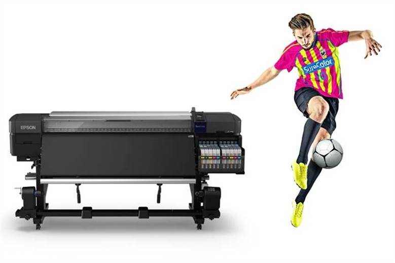 Dye-sublimation printer capable of fluorescent inks on textiles
