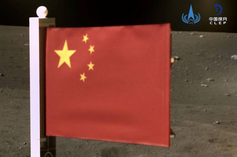 Unravelling the fabric of China’s flag on the moon