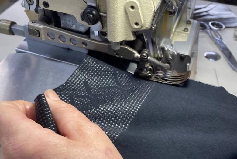 Fulgar yarn used for biodegradable cycling shorts