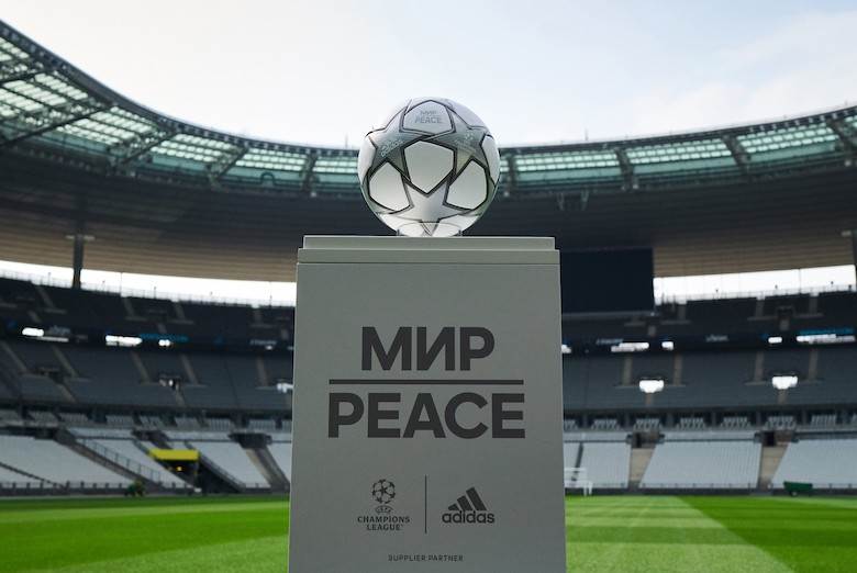 Champions’ League match ball bears message of peace                                                                                                                                                     