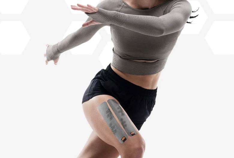 Celliant stretches to kinesiology tape