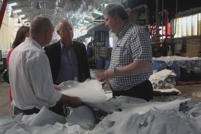 British ambassador visits Pittards' Ethiopian tannery
