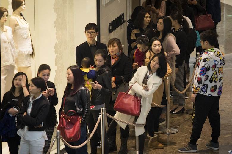 Chinese shoppers flock to Chanel shops