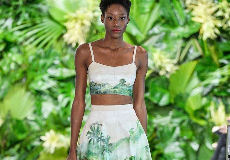 Patricia Vieira shows leather garments can work in summer