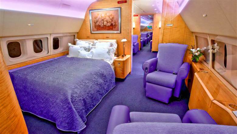 US airline puts faith in purple leather