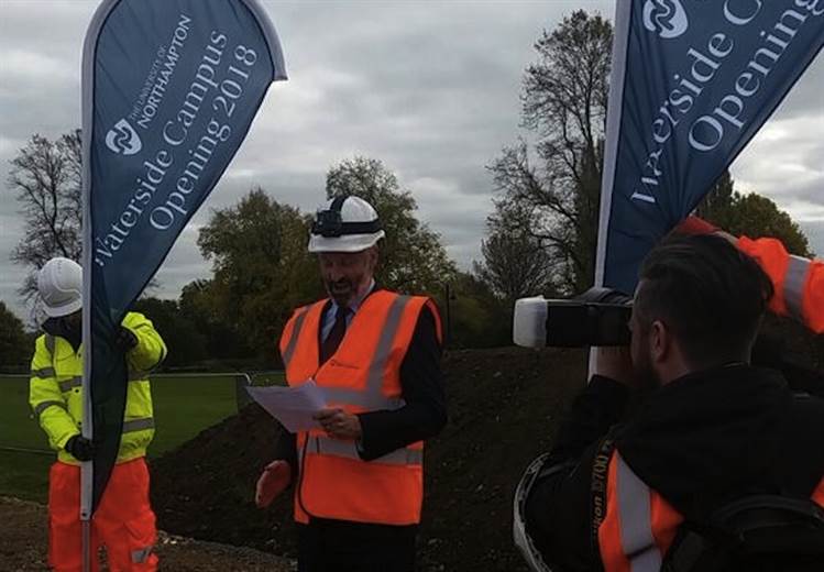 Ceremony marks the start of building work at new Northampton campus