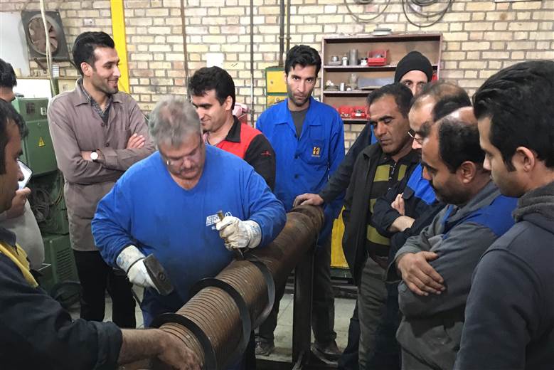 Heusch’s Iran-based workshops update tanners on fleshing blades