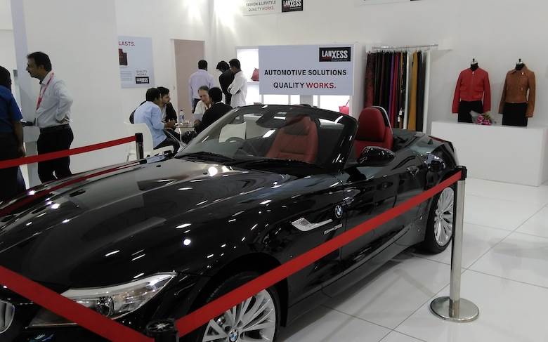 BMW turns heads on Lanxess stand in Chennai