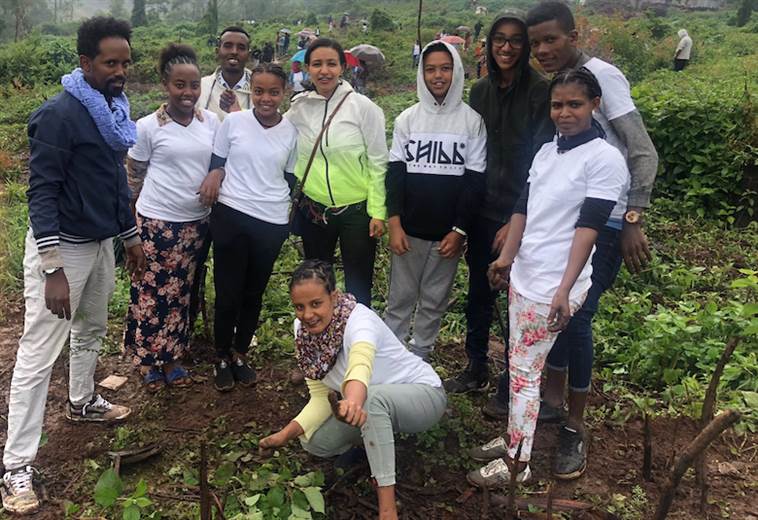 Green-fingered Pittards teams take part in Ethiopia reforestation programme