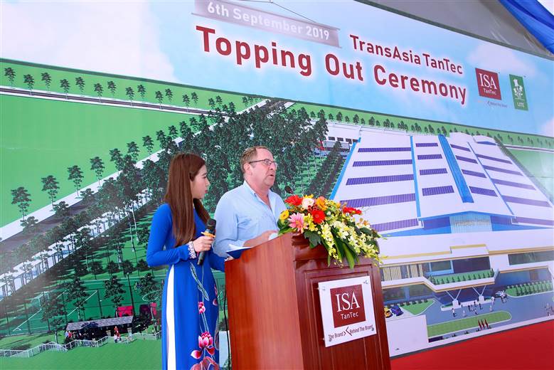 ISA TanTec celebrates ‘topping out’ and unveils Asia plans