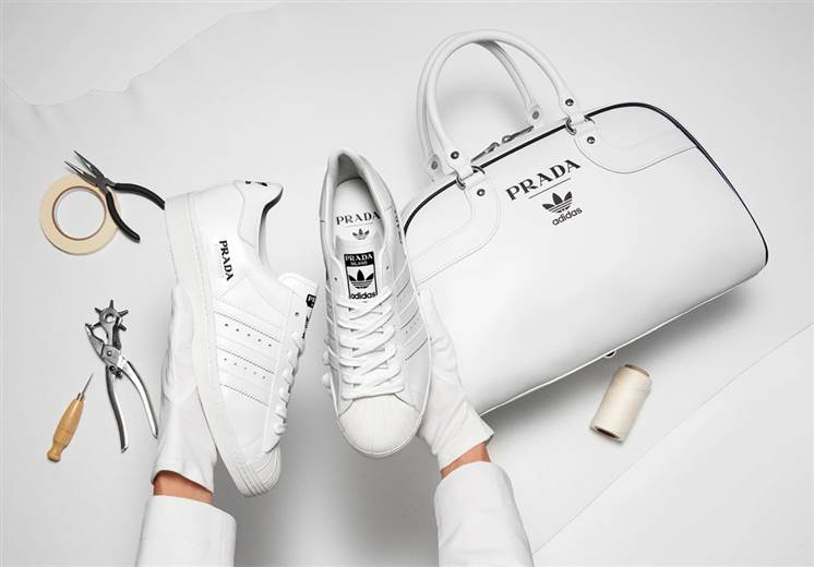 Prada and adidas reveal limited edition shoe and bowling bag