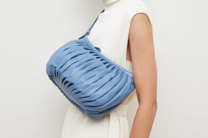 Novel technique achieves pleats with leather