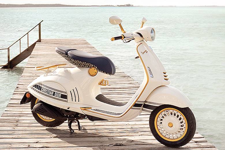 Special-edition scooter results from Dior-Vespa tie-up