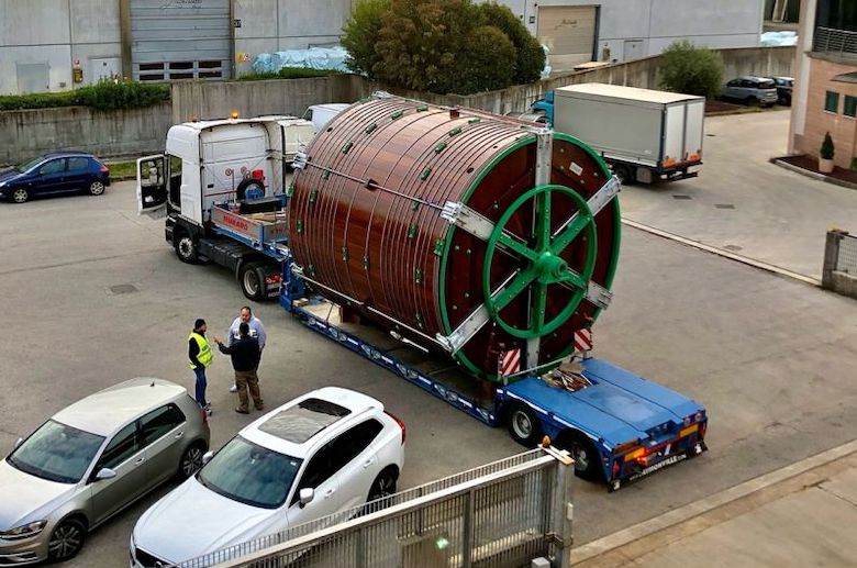 Giant drum is space-saving, Pajusco says