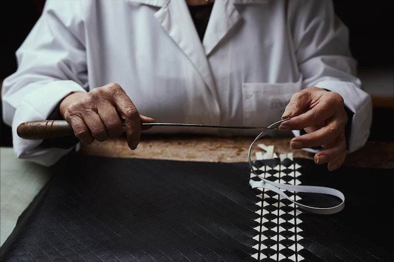 Fine leathercraft on display in Venice