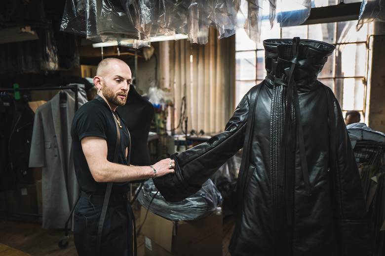Designer to debut leather with new finish at London Fashion Week