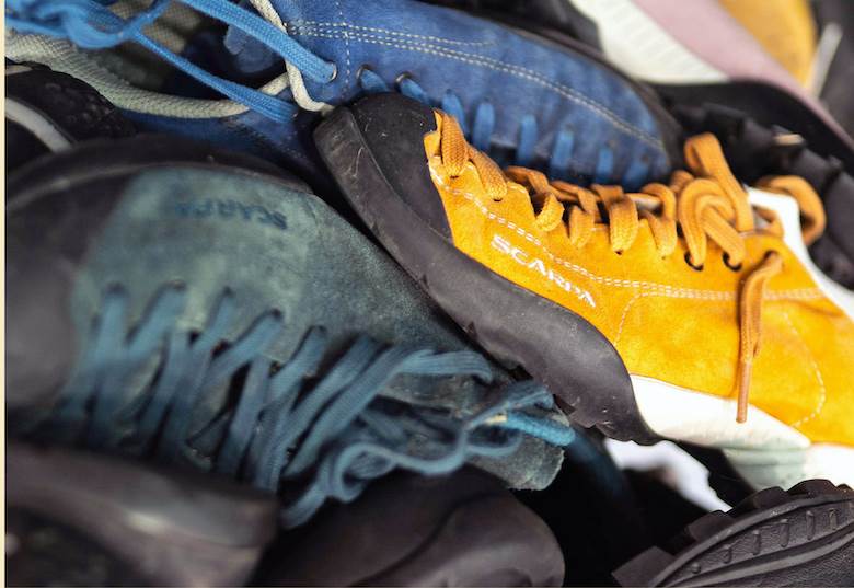 Shoe recycling project turns old leather into new filler