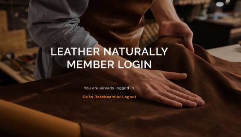 New login section for Leather Naturally members