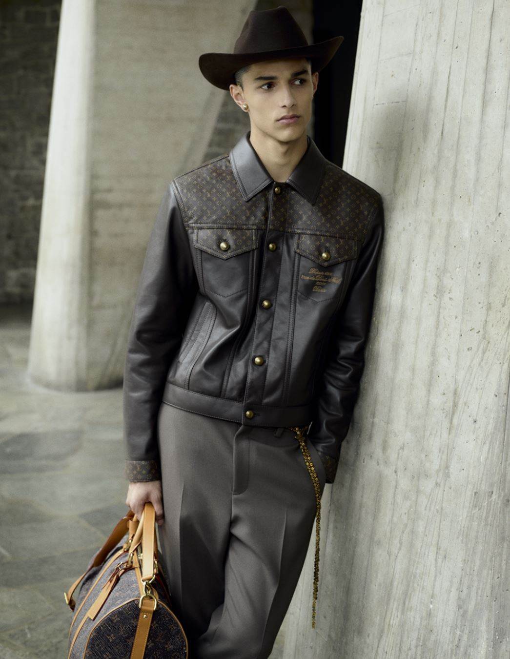 Pharrell continues ode to leather for LVMH