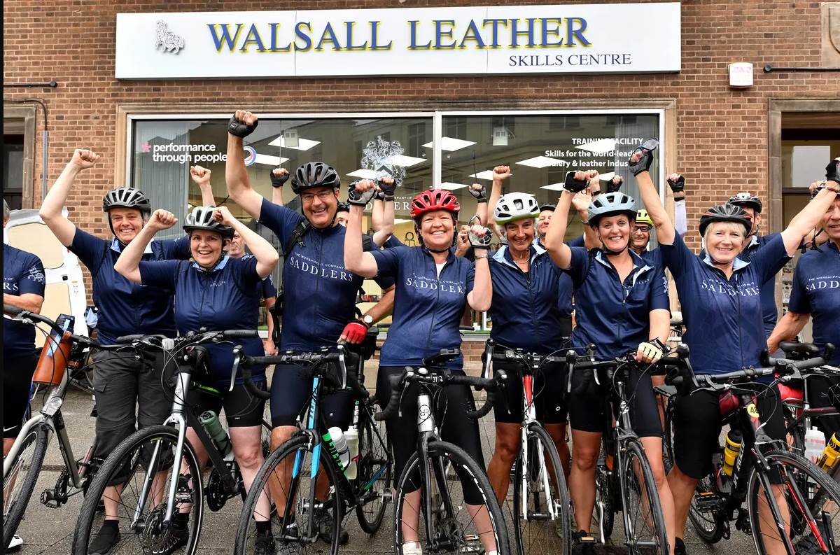Saddlers charity cycle to support leathermaking skills