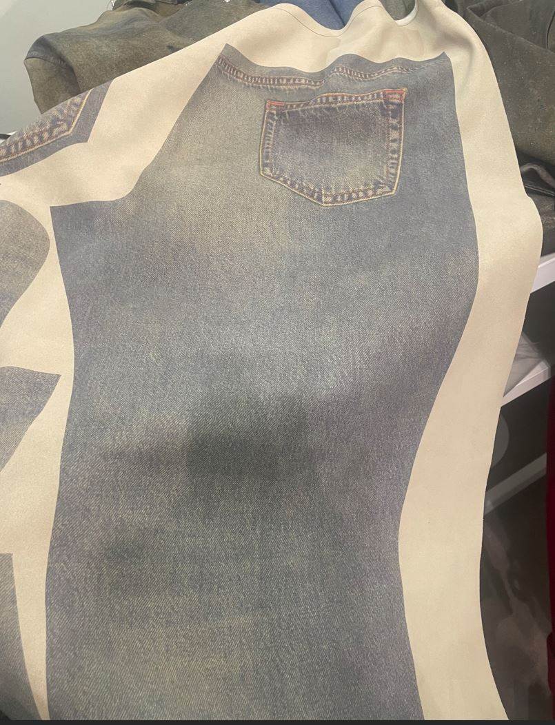 Leather offcuts find new life in printed garments