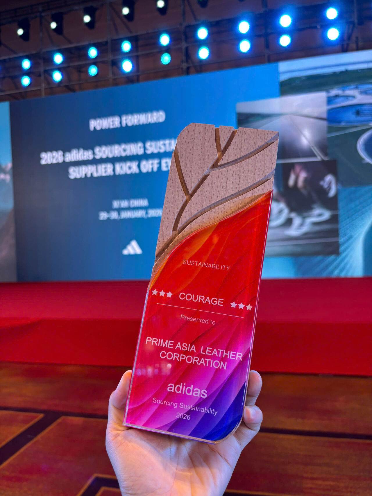 Primeasia receives Courage Award at adidas sustainability summit