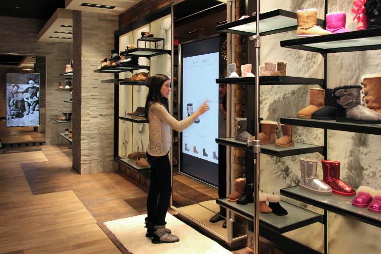 Virtual reality at UGG’s first ‘high-tech’ concept store