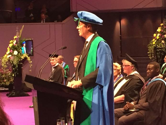 Church CEO made honorary fellow of University of Northampton