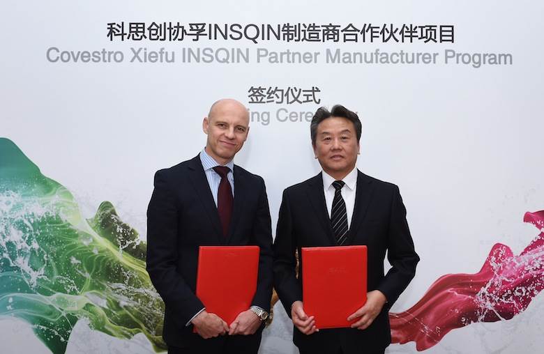 Covestro signs up Chinese company to its Insqin manufacturers programme