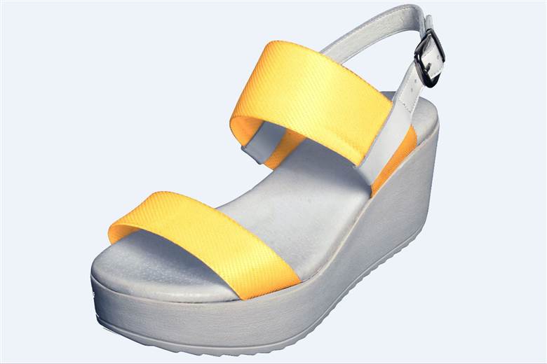 French group unveils smart shoe that changes colour