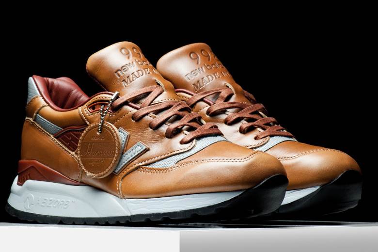 Leather option for two New Balance styles