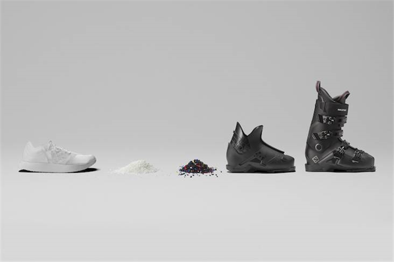 Concept shoe from Salomon recycles into ski boot shell