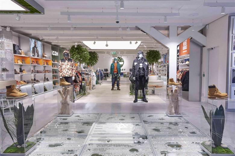 London store is first European “purpose-led” flagship for Timberland