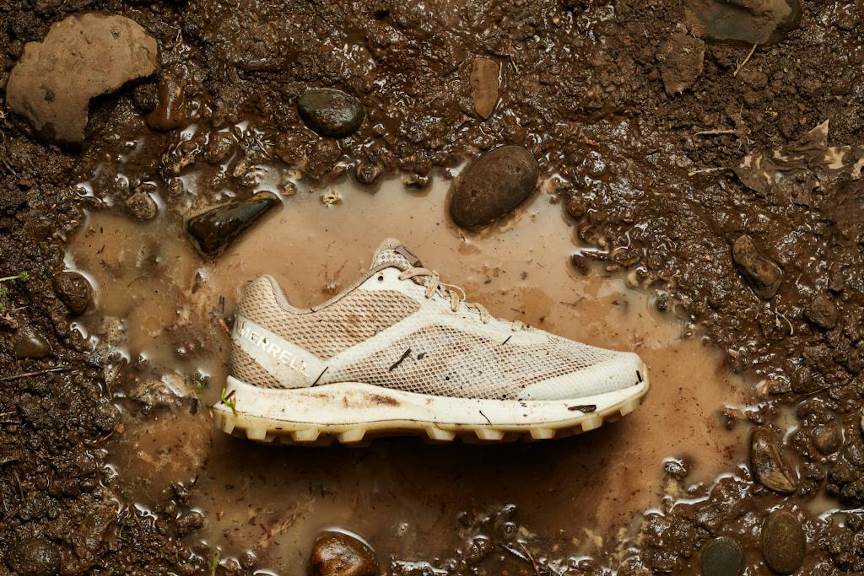 Merrell undyed shoes “made clean to get dirty”