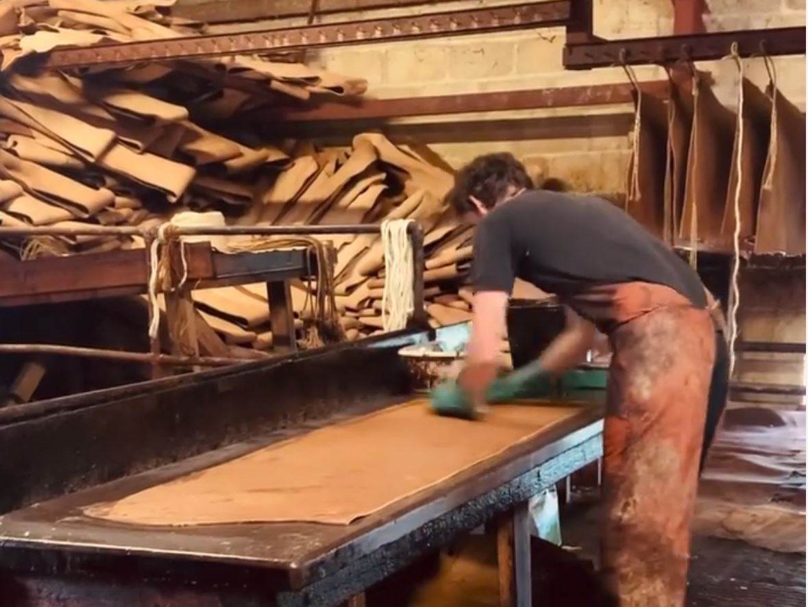 Oak bark tanner celebrates individuality of hides