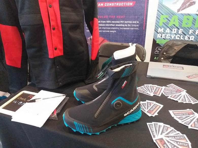 Footwear brand puts Polartec fabric into snow running shoe