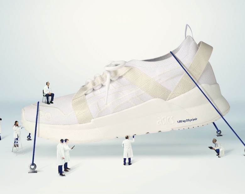Lowest carbon footprint shoe claim from ASICS