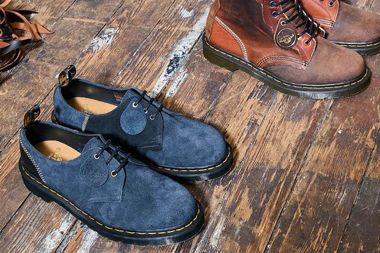 Surplus leather in use in Dr Martens collection