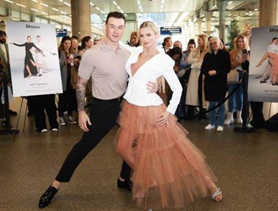 Dune promotes occasion shoes with Strictly tie-up