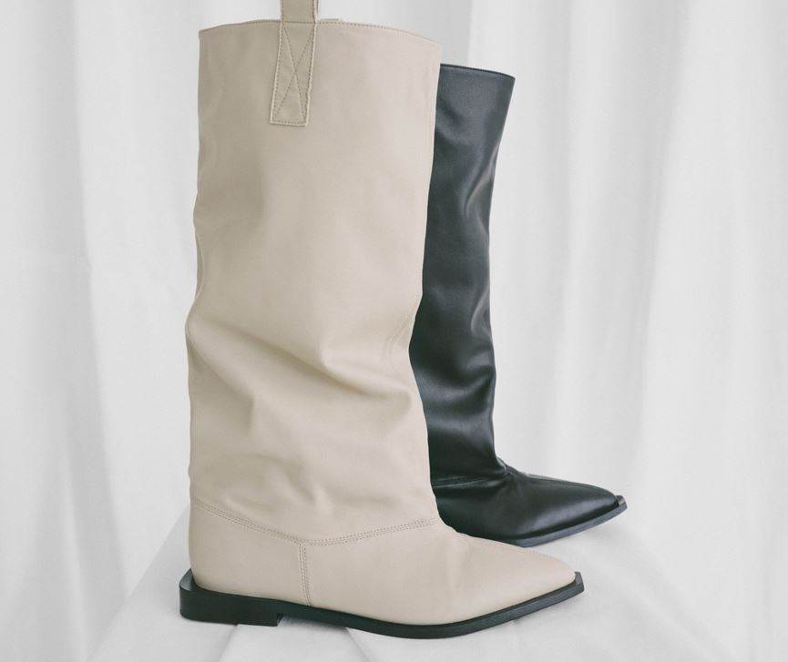 Ganni combines Tencel and recycled leather fibres