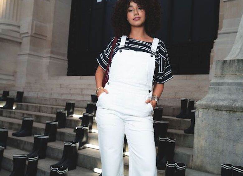 Rubber boots show up well at Paris Fashion Week