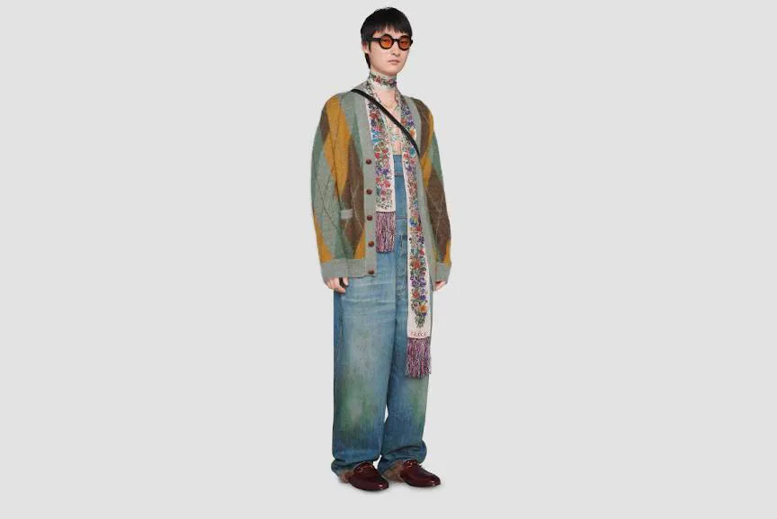New Gucci denim comes with grass stains