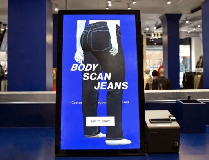 H&M x Unspun custom body scan jeans