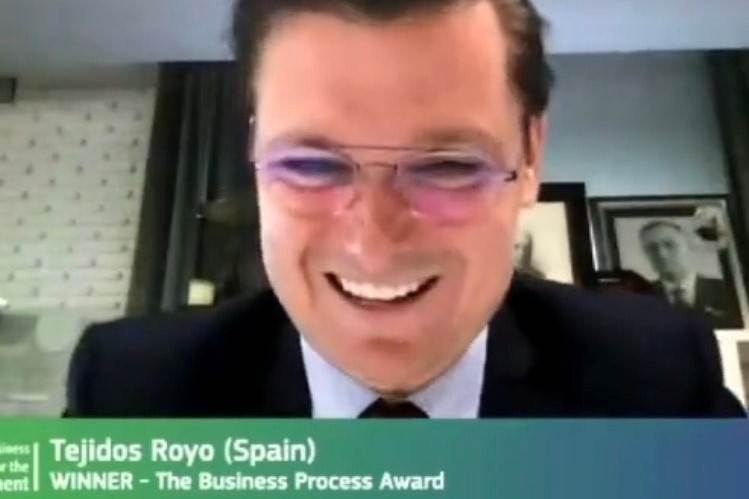 Royo scoops European Business Award for DryIndigo
